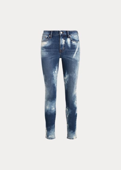 Jeans Ralph Lauren Mujer Azules Azules - Premier Skinny Ankle - OQNVS7463